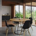 Ver imagem 4 de Mesa de Jantar Redonda Base de Ferro Telaio Castanho - Gran Belo
