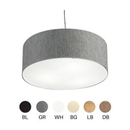 Lustre Cupula de Tecido Cinza para Teto Para Hall -Barato - 1