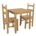 Ver imagem 3 de Mesa de Jantar Quadrada Madeira Maciça Marrom Antique Corona