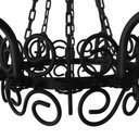 Ver imagem 4 de Lustre Rústico Com Corrente Rococó Para Salas de Estar e Varandas Libertas Rosas Artesanato Preto