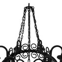 Ver imagem 5 de Lustre Rústico Com Corrente Rococó Para Salas de Estar e Varandas Libertas Rosas Artesanato Preto