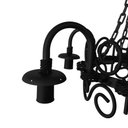 Ver imagem 3 de Lustre Rústico Com Corrente Rococó Para Salas de Estar e Varandas Libertas Rosas Artesanato Preto