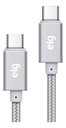 Ver imagem 3 de Cabo Elg Prata Usb Tipo C Reforçado 1 Mt. 3a/15w - Tc2tcbs