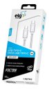 Ver imagem 2 de Cabo Elg Prata Usb Tipo C Reforçado 1 Mt. 3a/15w - Tc2tcbs