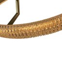 Ver mais imagens de Lustre 3 em 1 Anel Cristal Arco Led Luminaria Pendente Infinito Perfil Sala de Jantar Quarto Recepça