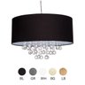 Lustre Pendente de Cristal Preto Quarto Charmoso -Barato - 1