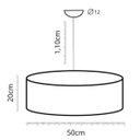 Ver imagem 3 de Lustre Pendente Marrom Claro Quarto Rustico-Barato