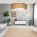 Ver imagem 2 de Lustre Pendente Marrom Claro Quarto Rustico-Barato