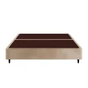 Ver imagem 1 de Cama Box Base Queen Bi-partida Suede 158 X 198cm - Genki Kenko:vermelho