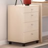 Cômoda com Rodinhas 4 Gavetas Boyce Off White - 1