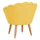Ver imagem 2 de Poltrona Decorativa para Sala de Estar Charm Suede Amarelo - Montanaris Decor MD MONTANARIS DECOR