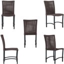 Ver imagem 5 de Mesa Ascoli 100 Cm com 4 Cadeiras Cannes de Alumínio, Pintura Preta e Trama Tela de Corda Náutica