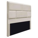 Ver imagem 1 de Cabeceira Casal Brick P02 140 cm Para Cama Box Suede Bege