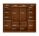 Ver imagem 2 de Gr Lopas 08 Pts Andara Soft - C/esp e C/pes Pvc Frassino/off