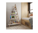 Ver imagem 2 de Estante Escada com 4 Prateleiras em Pinus e MDP Branco