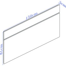Cabeceira Casal 100% MDF Select Belmax Branco - 3