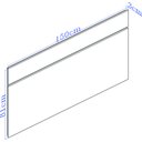 Ver imagem 3 de Cabeceira Casal 100% MDF Select Belmax Branco