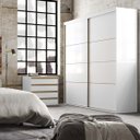 Ver imagem 1 de Guarda Roupa Casal 2 Portas MDF 2,07 m Eleganza Belmax