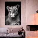 Ver imagem 3 de Quadro Leoa no Preto -- BR ARTES