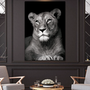 Ver imagem 4 de Quadro Leoa no Preto -- BR ARTES