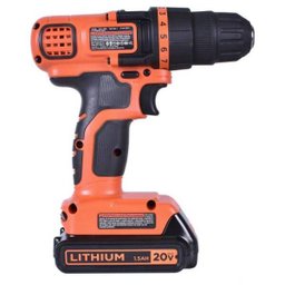 Parafusadeira/Furadeira Bateria 20V com 45 Pcs 3/8" Ld120Ka Black Decker - 3