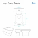 Ver imagem 5 de Assento Sanitário Poliester Dama Senso Branco para Vaso Roca