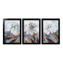 Ver imagem 2 de Quadros Decorativos Parede Moldura Flores Floral Sala Quarto