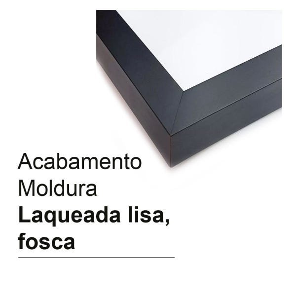 Kit 2 Quadros Decorativos com Molduras Abstrato Deus È Bom - 3