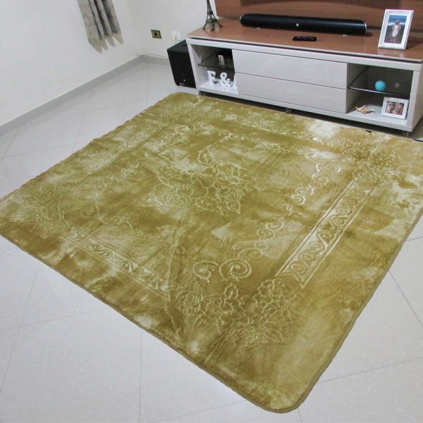 Tapete Aveludado 3D Estampado Caramelo 2,00Mx2,30M Home Textil - 1