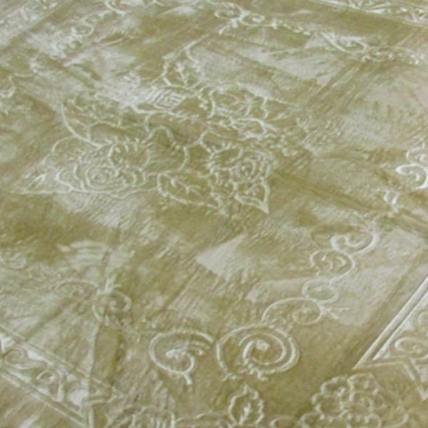 Tapete Aveludado 3D Estampado Bege 2,00Mx2,30M Home Textil - 2