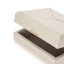 Ver imagem 2 de Caixa Decorativa em Mdf com Revestimento em Pu Off White 31cm 20779 Mart