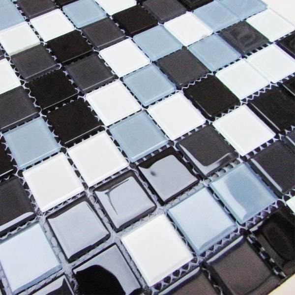 Kit 33 Pastilhas Adesivas De Vidro Decorativa 30cmx30cm D13 - 2