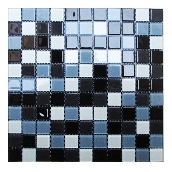 Kit 33 Pastilhas Adesivas De Vidro Decorativa 30cmx30cm D13 - 1