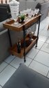 Ver imagem 4 de Adega/Carrinho de Chá Dubaí Estilo Industrial Gdecor - Madeira Maciça