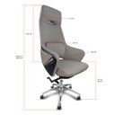 Ver imagem 6 de Cadeira Presidente Escritório Ergonômica Gogo Chair Deluxe Go-1009 - Branca