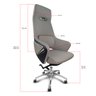 Cadeira Presidente Escritório Ergonômica Gogo Chair Deluxe Go-1009 - Branca - 6