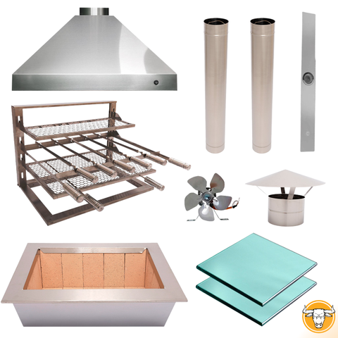 Kit de Churrasqueira Gourmet M em Inox 430