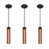 Pendente Led Esmeralda de Madeira Maciça Canto 36w 4000lm Bivolt com Corrente - 4