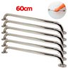 Kit 6 Alça / Barra de Apoio / Suporte para Parede Inox 60cm - 1