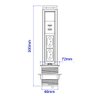 Torre Tomada 10A Multiplug Embutir Mesa - Cinza - 3