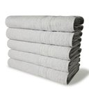 Ver imagem 1 de Kit com 6 Toalhas Banho 430g/m² Grande Grossa 80x150cm Itália Soft - Branco
