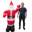 Ver imagem 4 de Papai Noel Gigante Inflavel 1 Metro 90cm Natal Natalino Decoraçao Festa Evento Casa Comercio Decorat