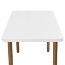 Ver imagem 6 de Mesa Lateral/centro Lunna Pés em Madeira Maciça - Amêndoa/branco