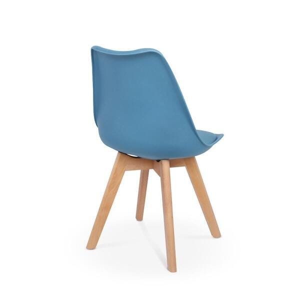 Cadeira Eames Wood Leda Design - Turquesa - 2