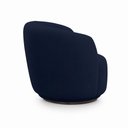 Ver imagem 6 de Poltrona Decorativa Sala de Estar Melissa Giratória Veludo Azul Marinho M1 - Monari Design