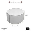 Ver imagem 6 de Puff Mezza Central Redondo Decorativo para Sala Orgânico Confortável e Reforçado Bouclé