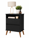 Ver imagem 1 de Mesa Cabeceira Onix Cor:Preto Mizza Decor Preto
