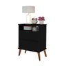 Mesa Cabeceira Onix Cor:preto Mizza Decor Preto - 5