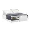 Cama Matrix 3 em 1 Solteiro/casal/bicama Reversível Compacta - Branco - 5