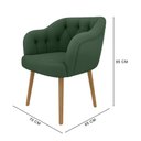 Ver imagem 4 de Poltrona Decorativa Bella Just Time – Veludo